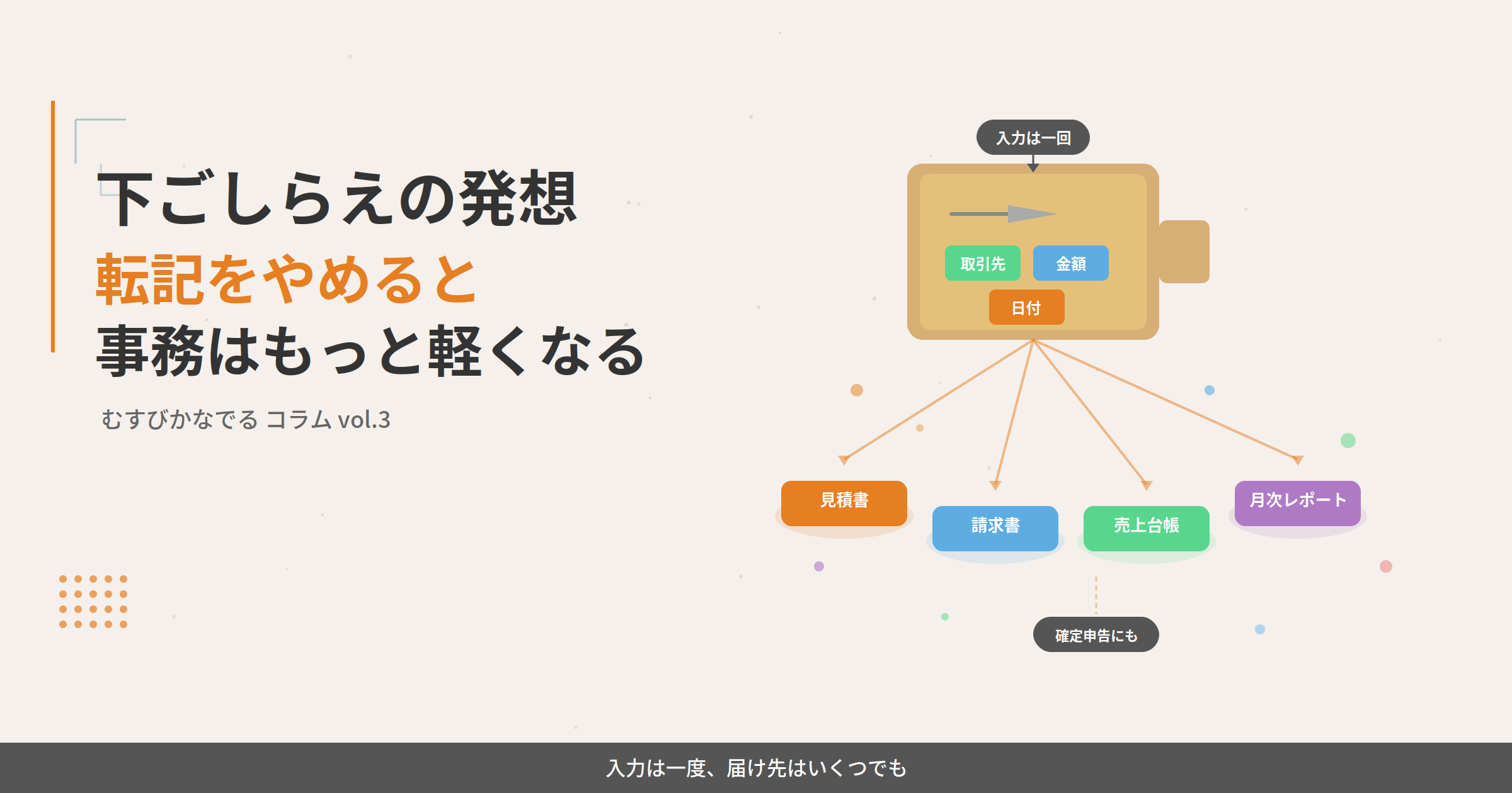 下ごしらえの発想――転記をやめると、事務はもっと軽くなる